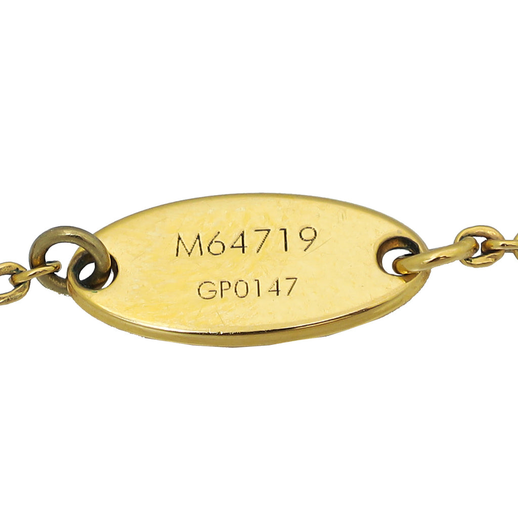 Louis Vuitton Gold Finish Lady Lucky Ladybug Supple Bracelet