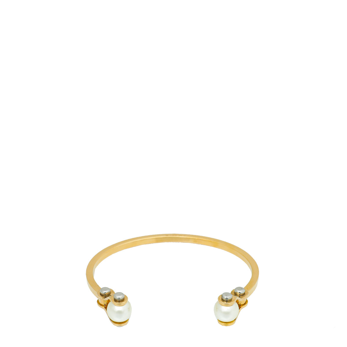 Louis Vuitton White Speedy Pearl Cuff Bracelet