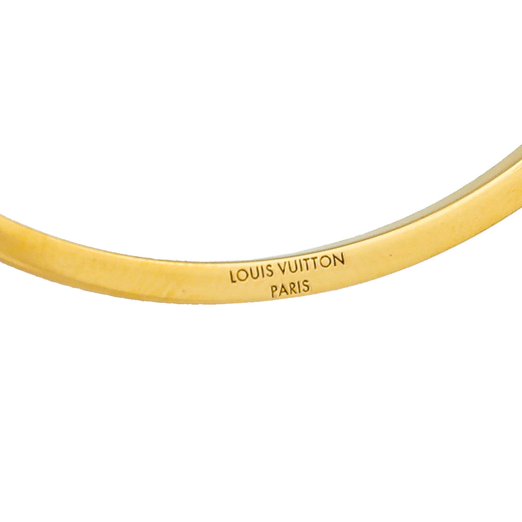 Louis Vuitton White Speedy Pearl Cuff Bracelet