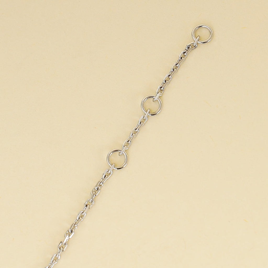 Louis Vuitton 18K White Gold Color Blossom BB Star Grey MOP Diamond Bracelet