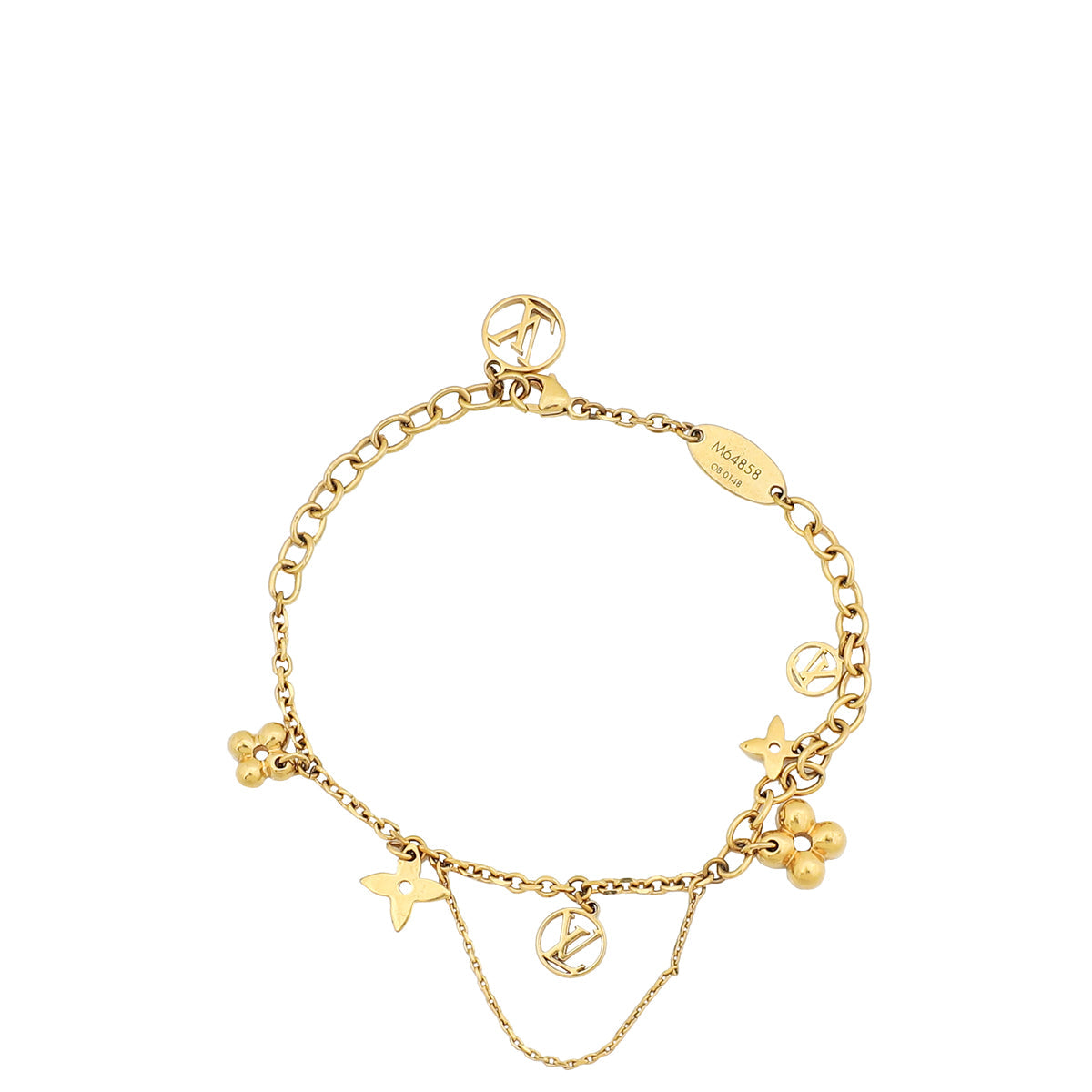 Louis Vuitton Gold Blooming Supple Bracelet