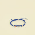 Louis Vuitton Blue Monogram Colours Braided Bracelet