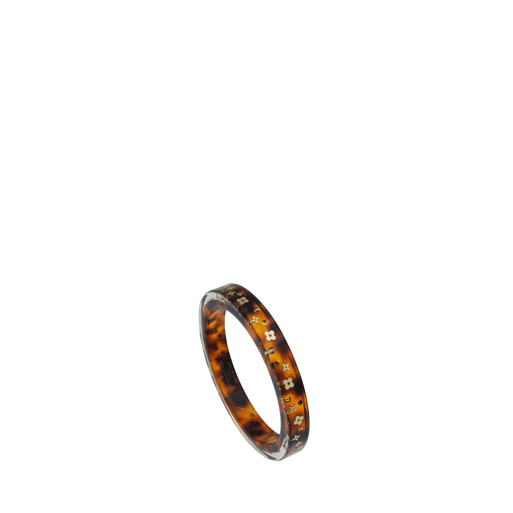 Louis Vuitton Brown Tortoise Resin Inclusion PM Bracelet