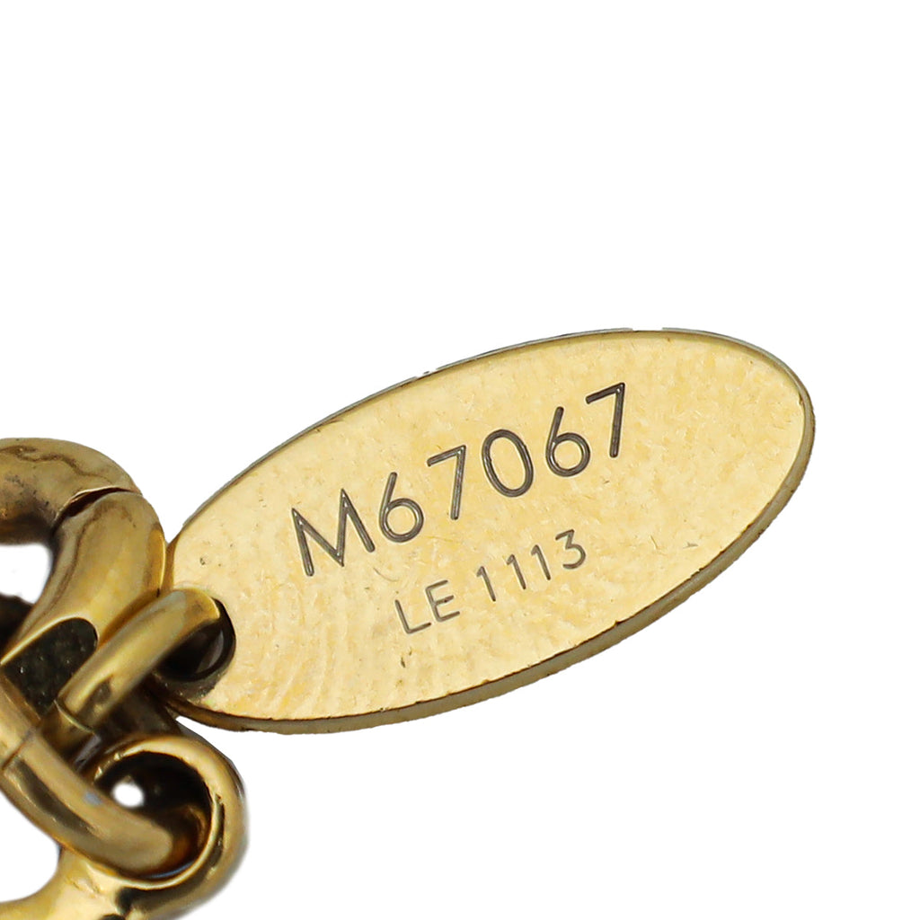 Louis Vuitton Multicolor Crystal Love Letter Timeless Bracelet