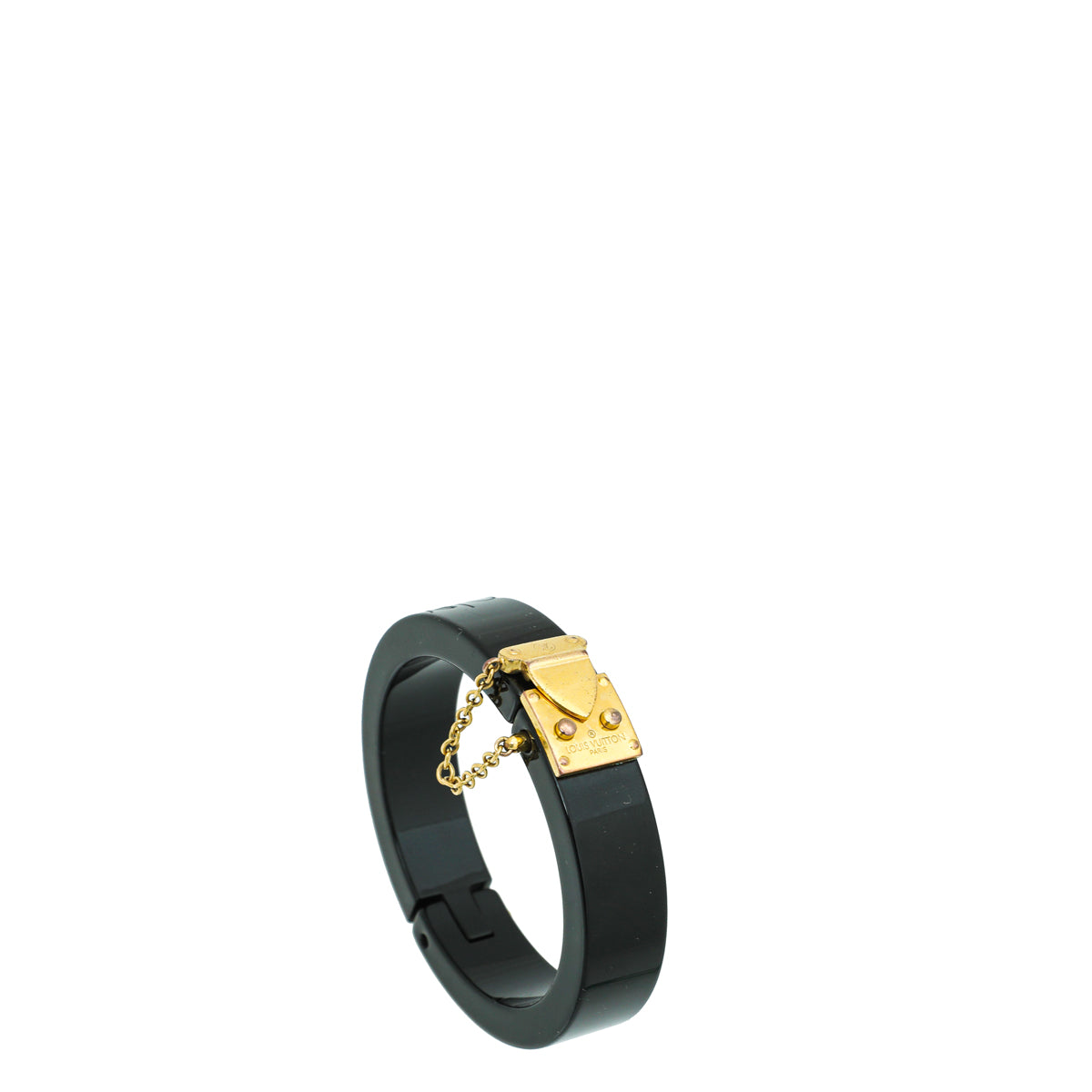 Louis Vuitton Black Lock Me Bracelet
