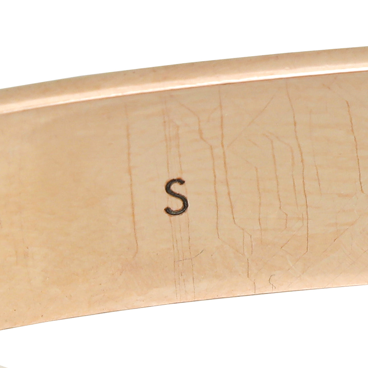 Louis Vuitton Pink Gold Finish Nanogram Small Cuff