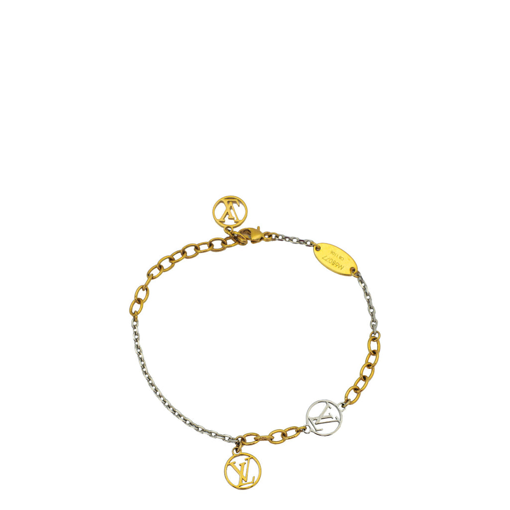 Louis Vuitton Bicolor Tone Logomania Sautoir Bracelet