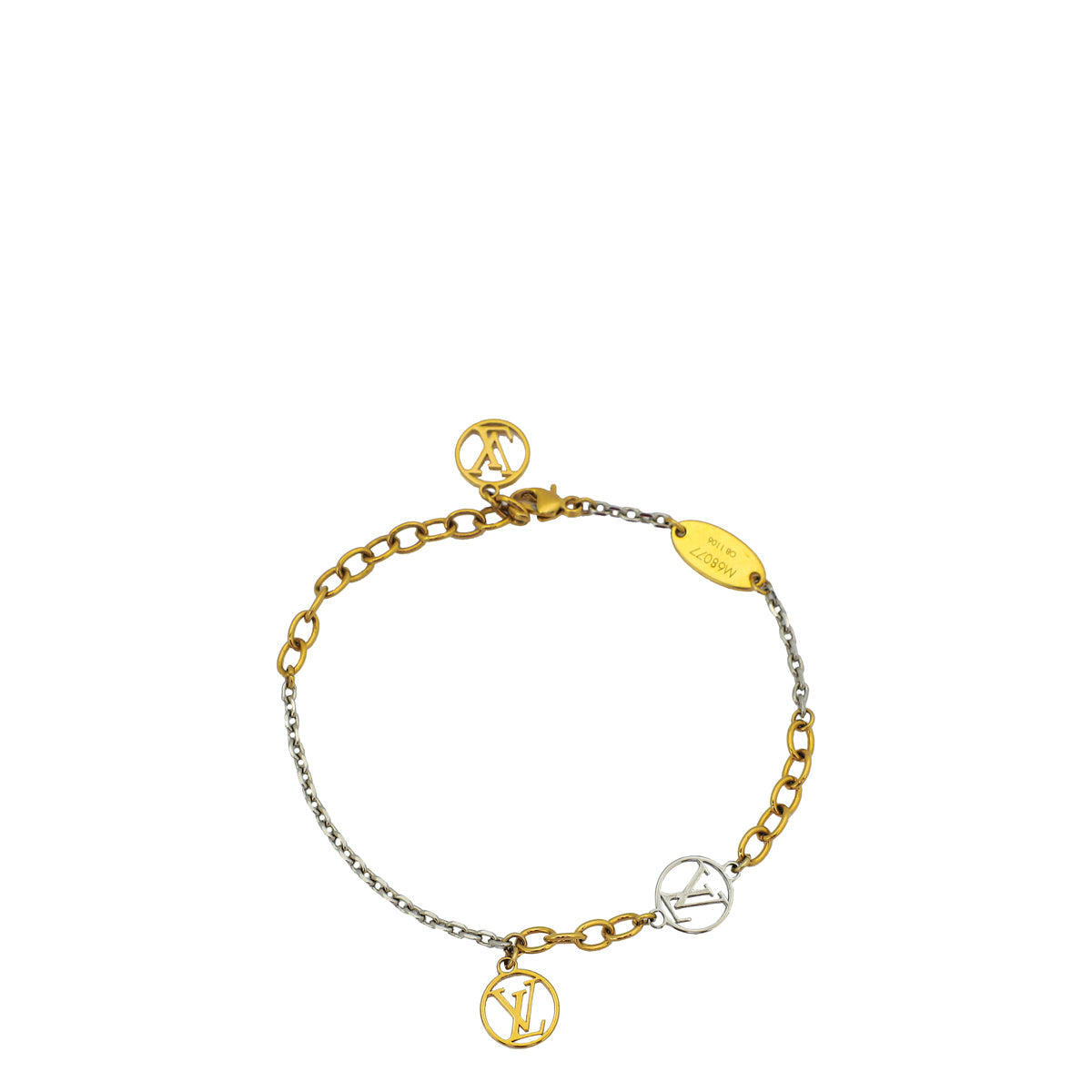 Louis Vuitton Bicolor Tone Logomania Sautoir Bracelet