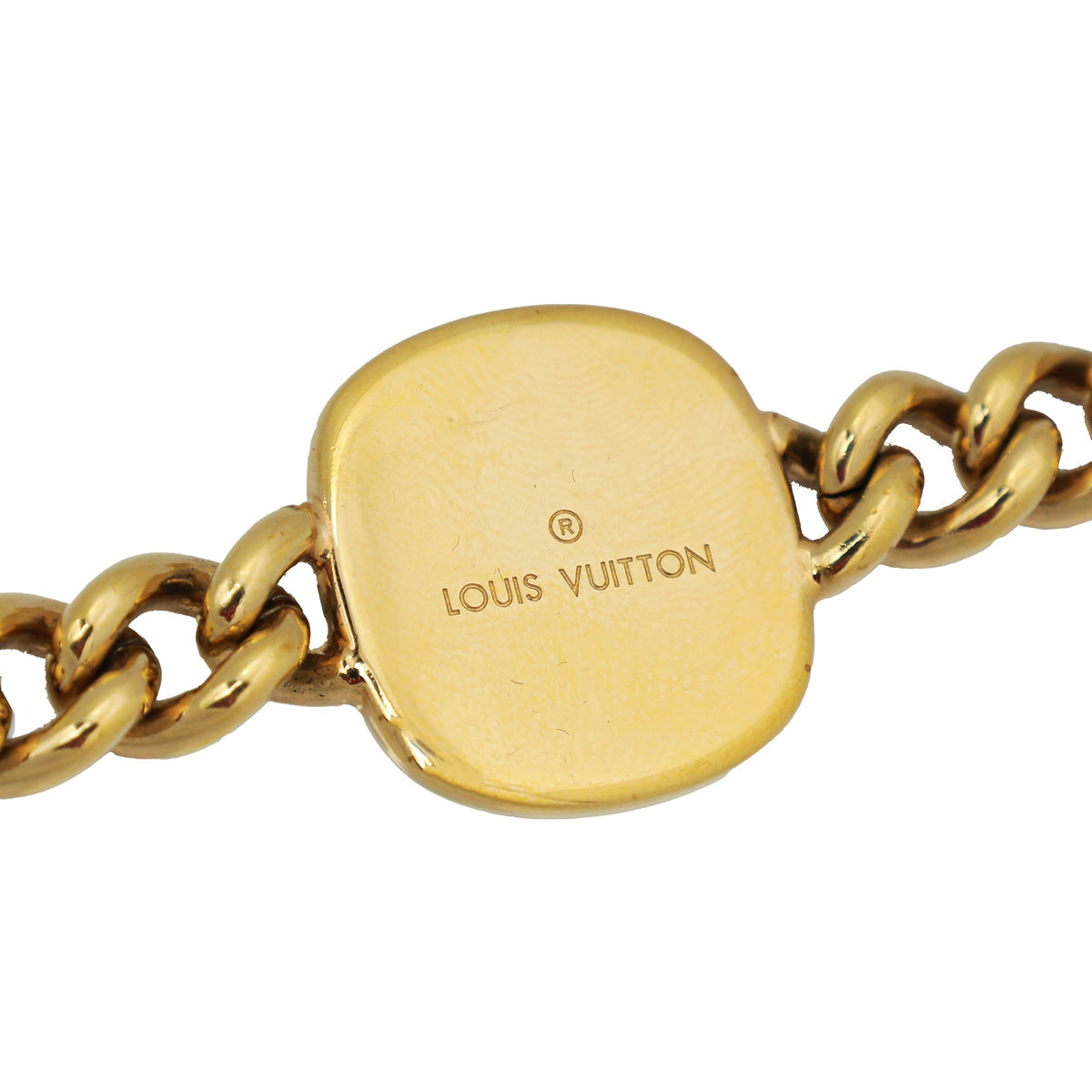 Louis Vuitton Gold Chainlink ID Bracelet