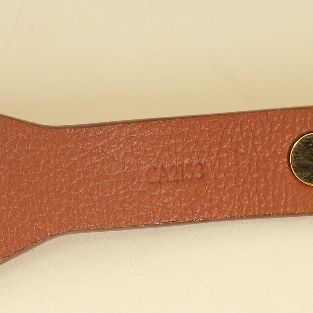 Louis Vuitton Camel Goatskin Spike It Wrap Bracelet
