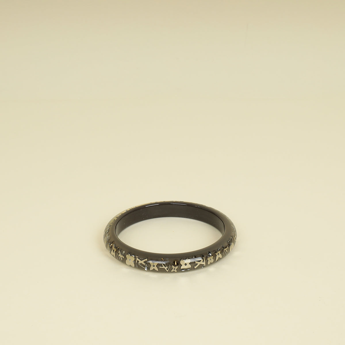 Louis Vuitton Dark Grey Resin Monogram Inclusion PM Bracelet