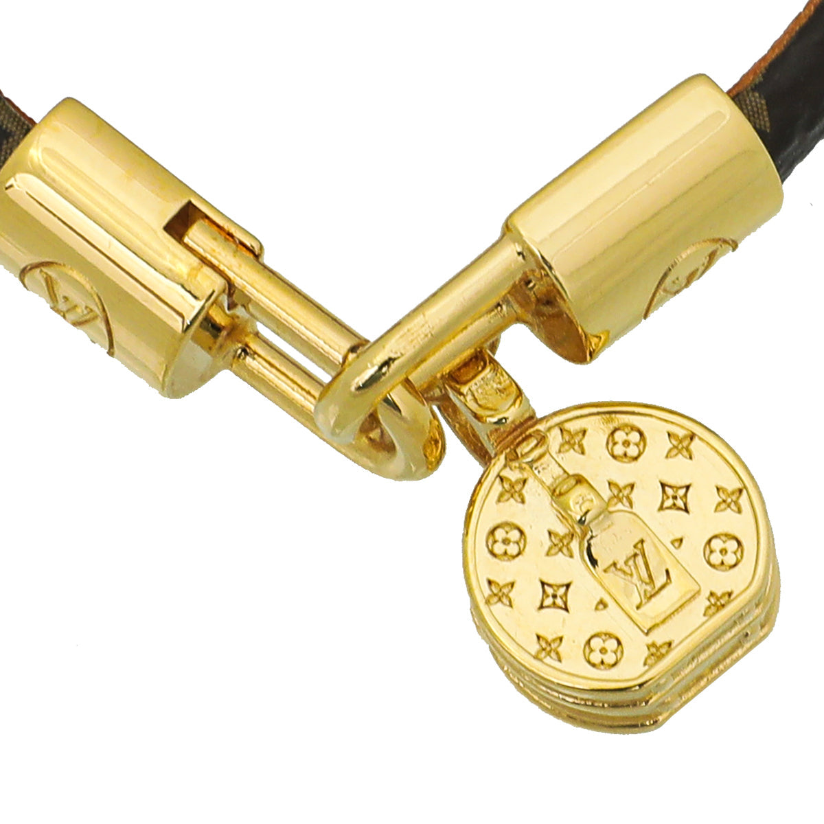 Louis Vuitton Brown Monogram Tribute Bracelet 17