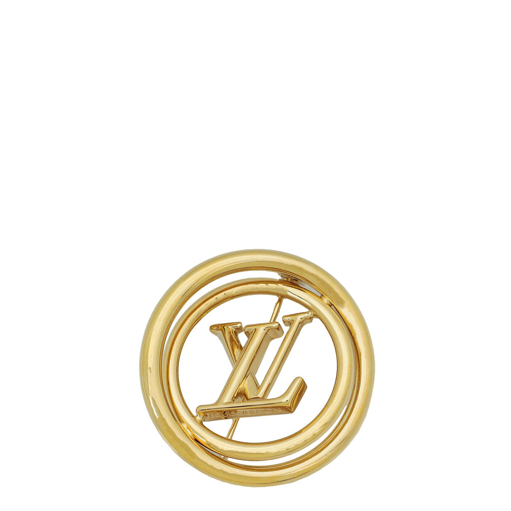 Louis Vuitton Gold Tone Stellar Pin