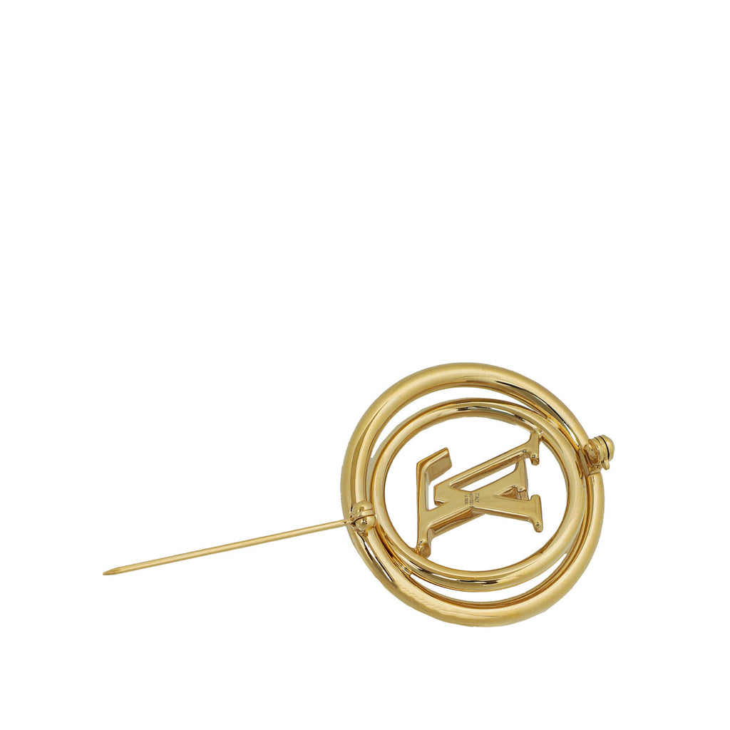 Louis Vuitton Gold Tone Stellar Pin
