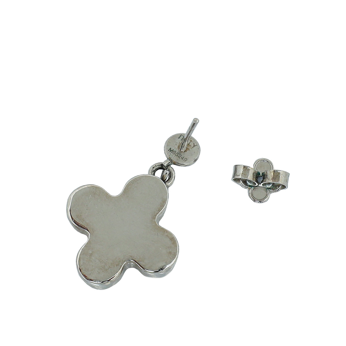 Louis Vuitton Tricolor Metal Swarovski Crystal Love Letters Earrings GM Set