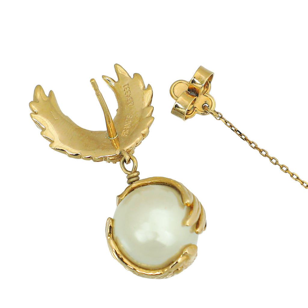 Louis Vuitton Light Gold Angles Dangling Earrings