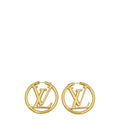 Louis Vuitton Gold Louise Hoop GM Earrings