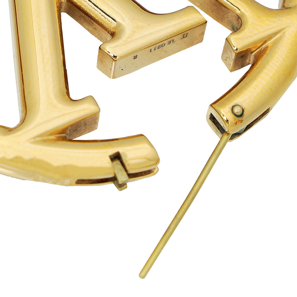 Louis Vuitton Gold Louise Hoop GM Earrings