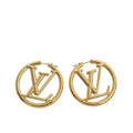 Louis Vuitton Gold Louise Hoop GM Earrings