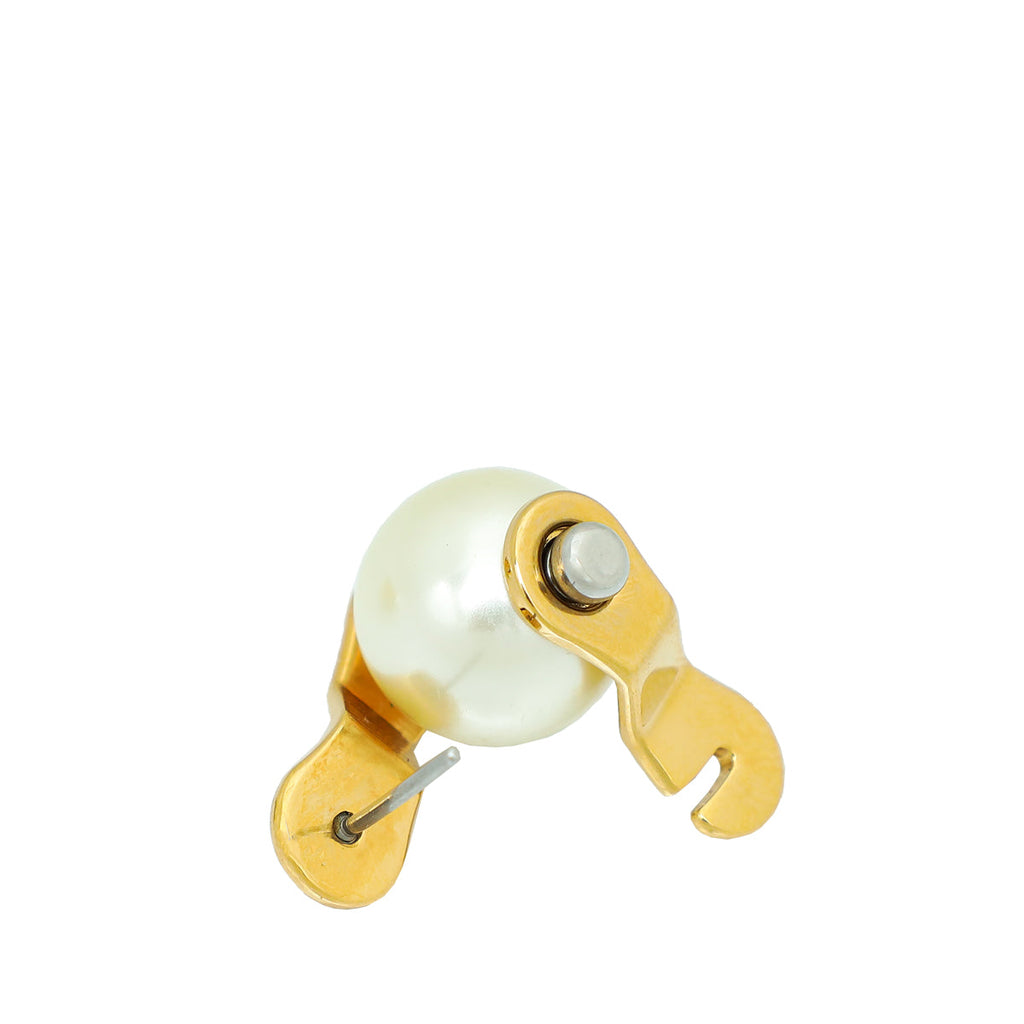 Louis Vuitton Ivory Speedy Pearls Earrings