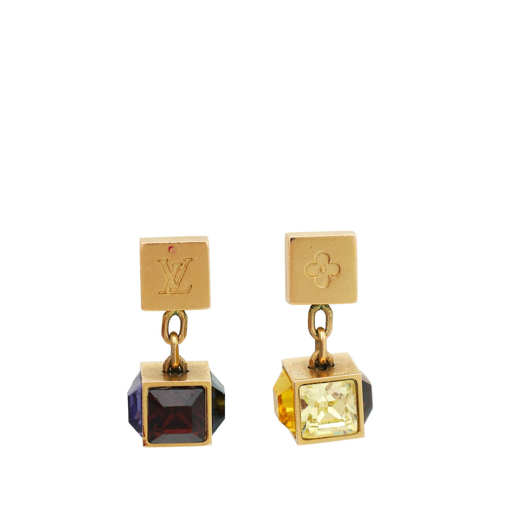 Louis Vuitton Multicolor Gamble Drop Earrings