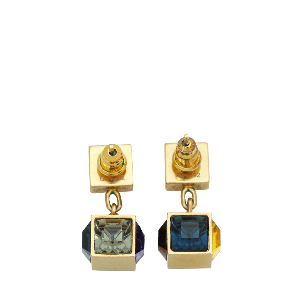Louis Vuitton Multicolor Gamble Drop Earrings