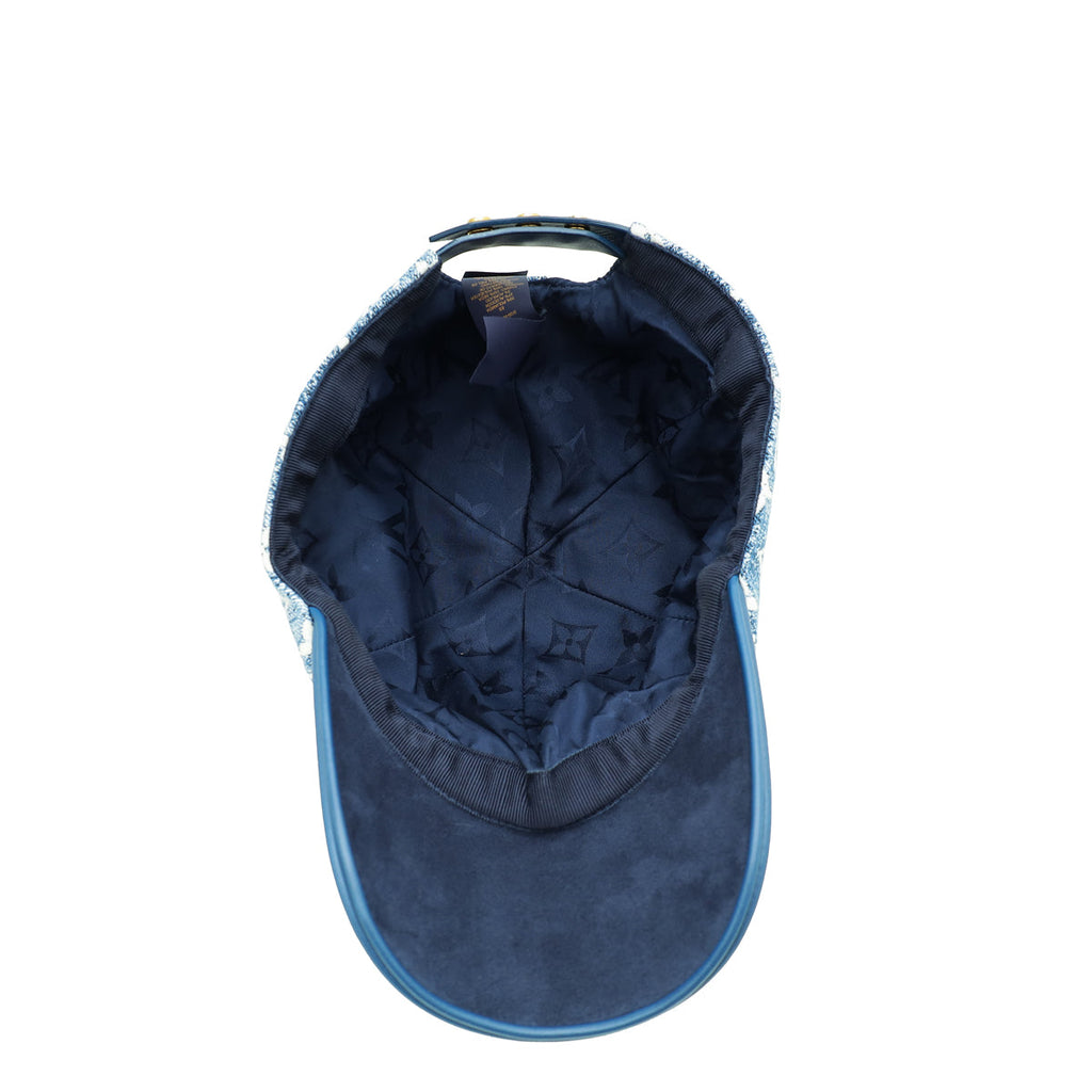 Louis Vuitton Navy Blue Monogram Jacquard Denim Cap