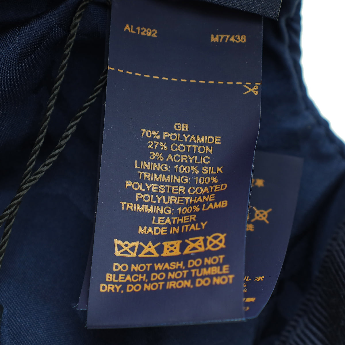 Louis Vuitton Navy Blue Monogram Jacquard Denim Cap
