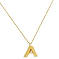 Louis Vuiiton Gold Finish LV & Me "A" Necklace