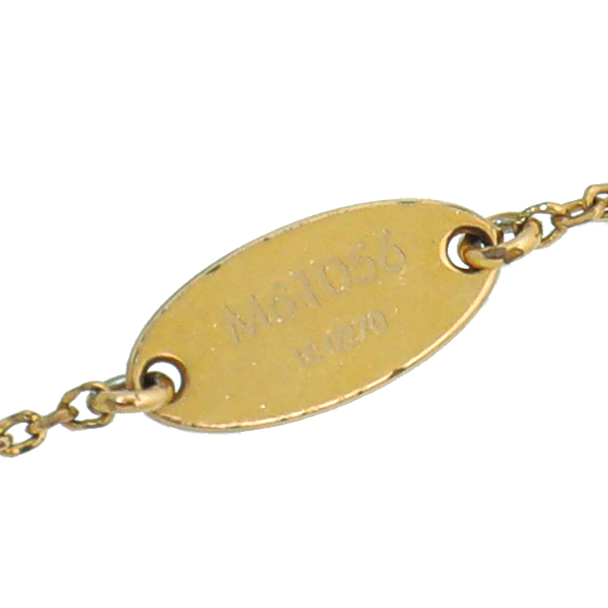 Louis Vuiiton Gold Finish LV & Me "A" Necklace