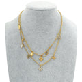Louis Vuitton Gold Blooming Strass Necklace