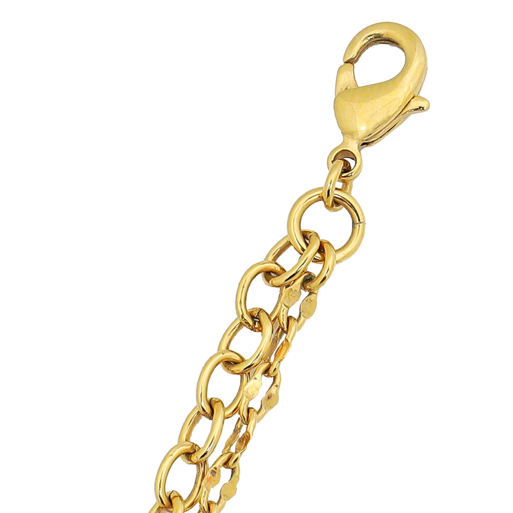 Louis Vuitton Gold Blooming Strass Necklace