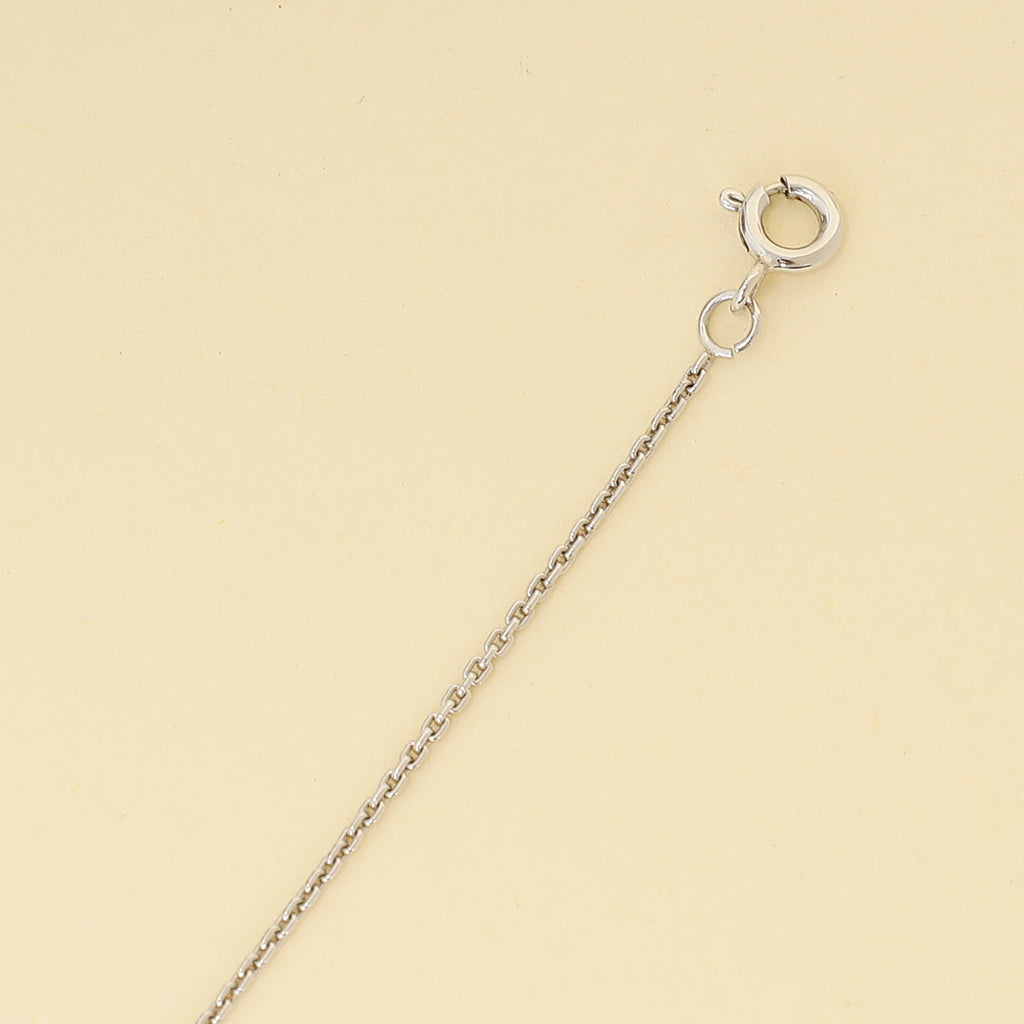 Louis Vuitton 18K White Gold Diamond Volt One Small Pendant Necklace