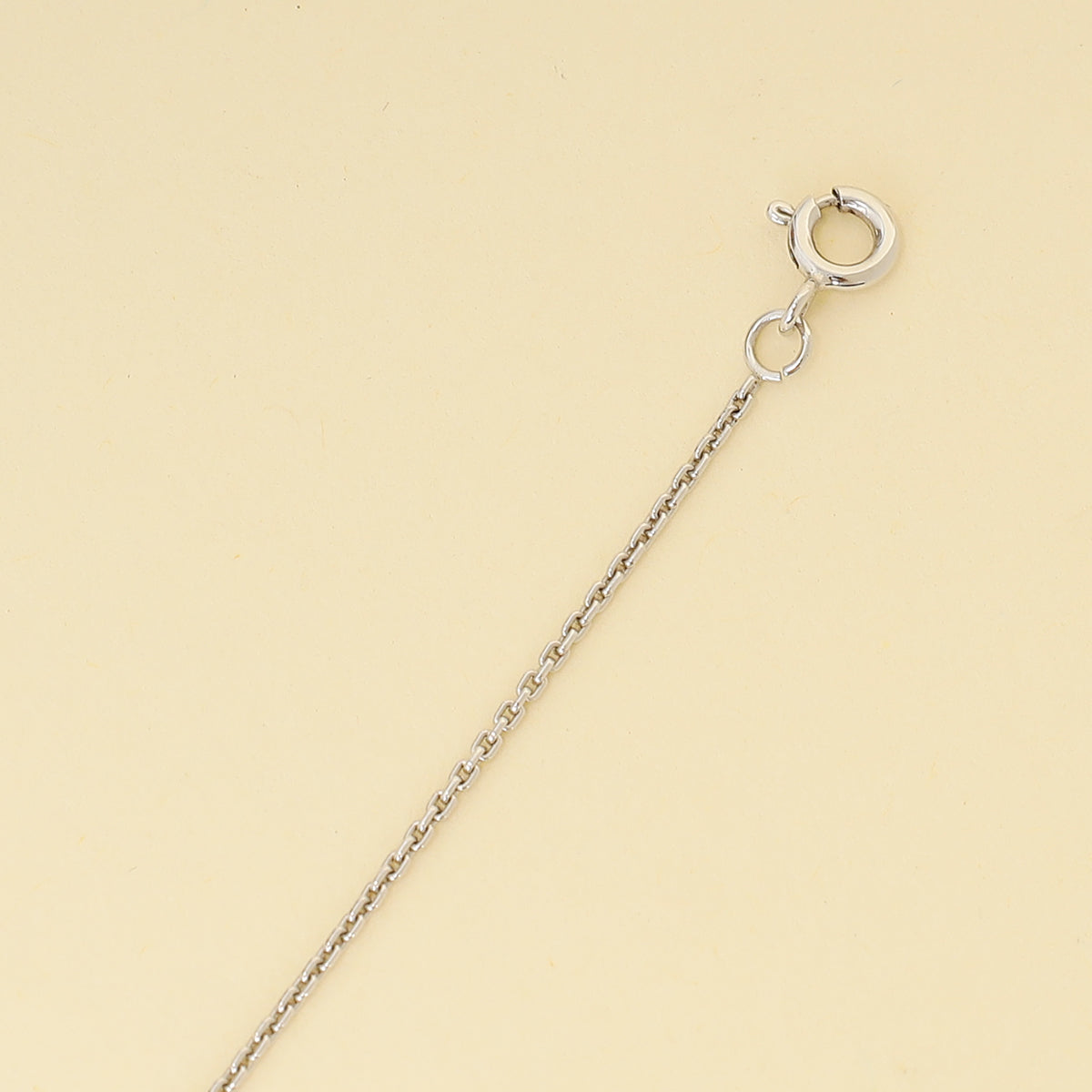 Louis Vuitton 18K White Gold Diamond Volt One Small Pendant Necklace