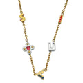 Louis Vuitton Multicolor Crystal Love Letter Timeless Long Necklace
