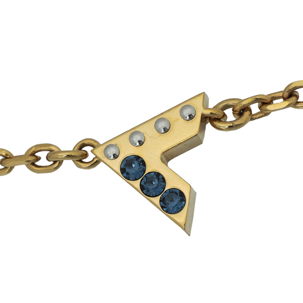 Louis Vuitton Multicolor Crystal Love Letter Timeless Long Necklace