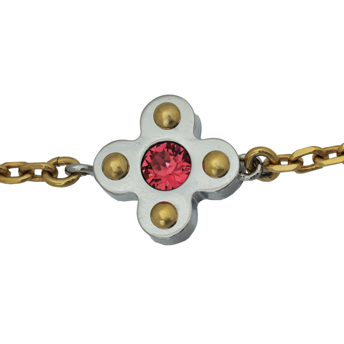 Louis Vuitton Multicolor Crystal Love Letter Timeless Long Necklace