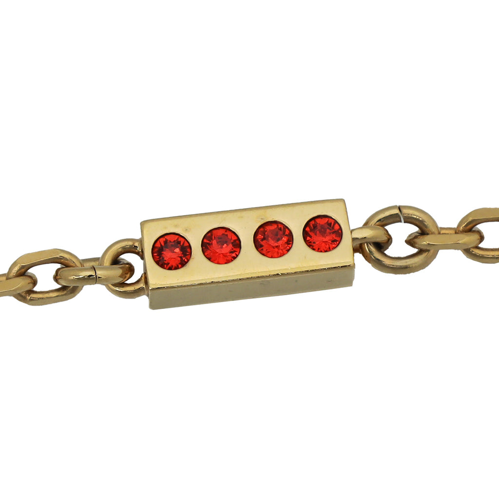 Louis Vuitton Multicolor Crystal Love Letter Timeless Long Necklace