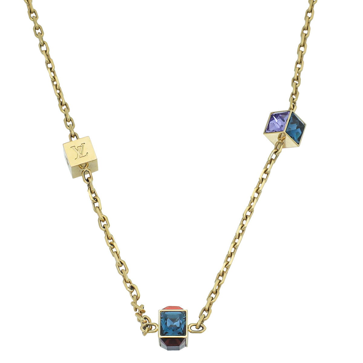 Louis Vuitton Multicolor Swarovski Gamble Long Necklace