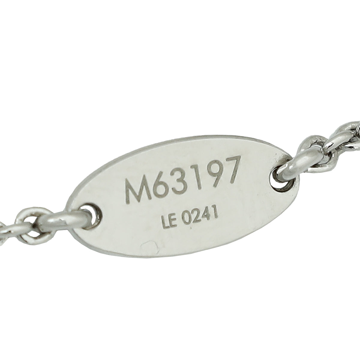 Louis Vuitton Silver Essential V Supple Necklace