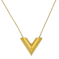 Louis Vuitton Gold Essential V Necklace