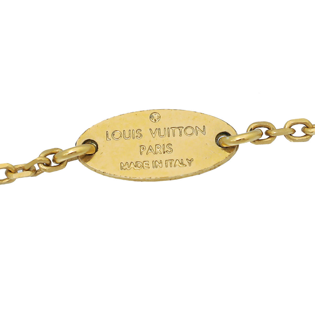 Louis Vuitton Gold Essential V Necklace