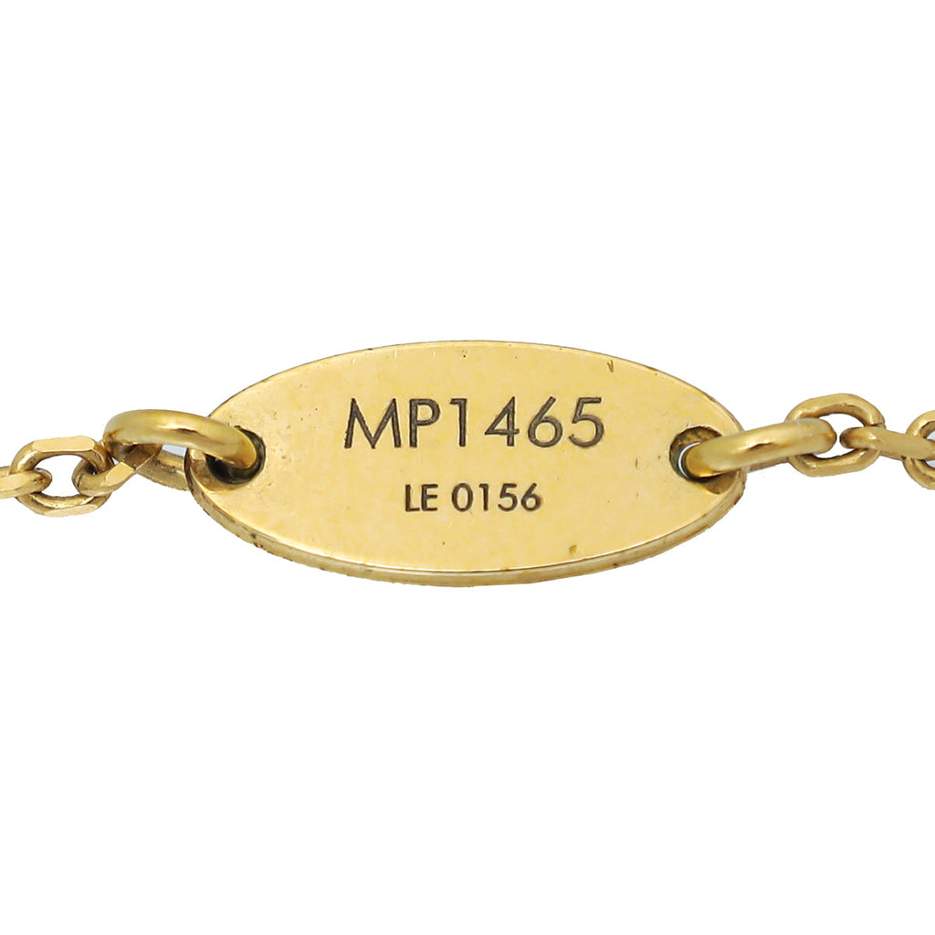 Louis Vuitton Gold Essential V Necklace