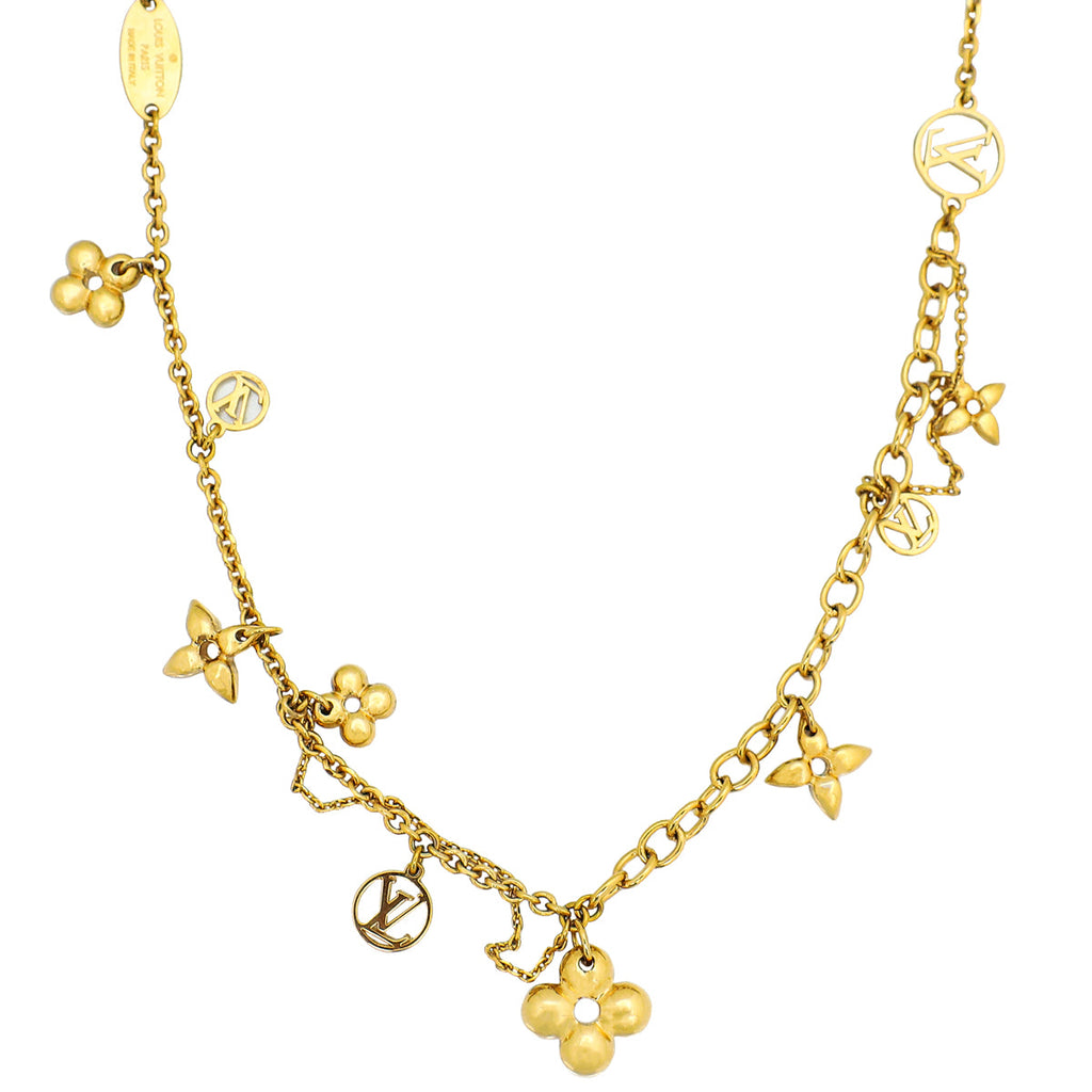 Louis Vuitton Gold Blooming Supple Necklace
