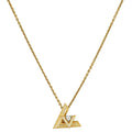 Louis Vuitton 18K Yellow Gold Diamond Volt One Small Pendant Necklace