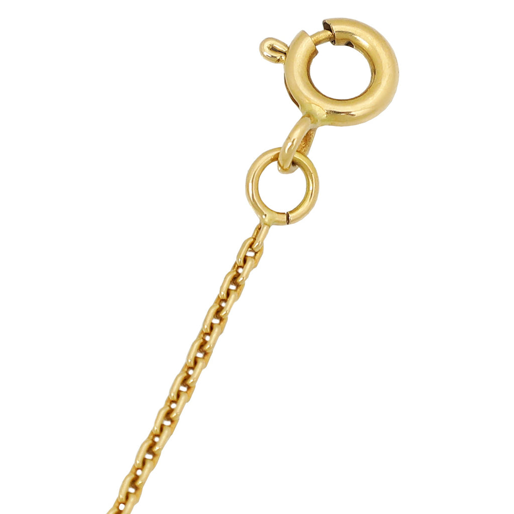 Louis Vuitton 18K Yellow Gold Diamond Volt One Small Pendant Necklace