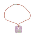 Louis Vuitton 18K White Gold Dog Tag Pendant Necklace