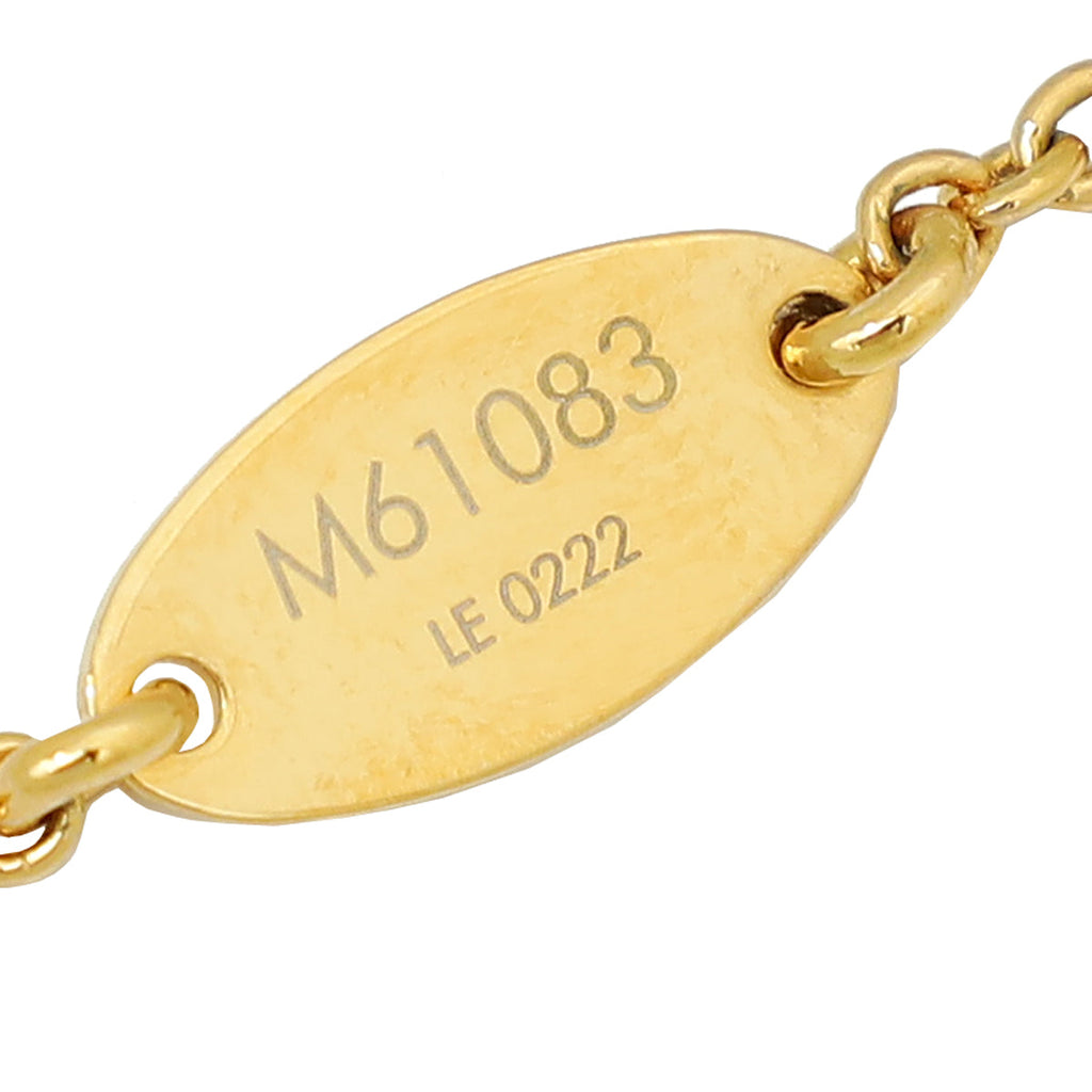 Louis Vuitton Gold Essential V Necklace
