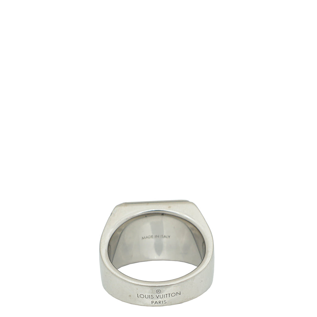 Louis Vuitton Silver Berg Large Men's Ring 64