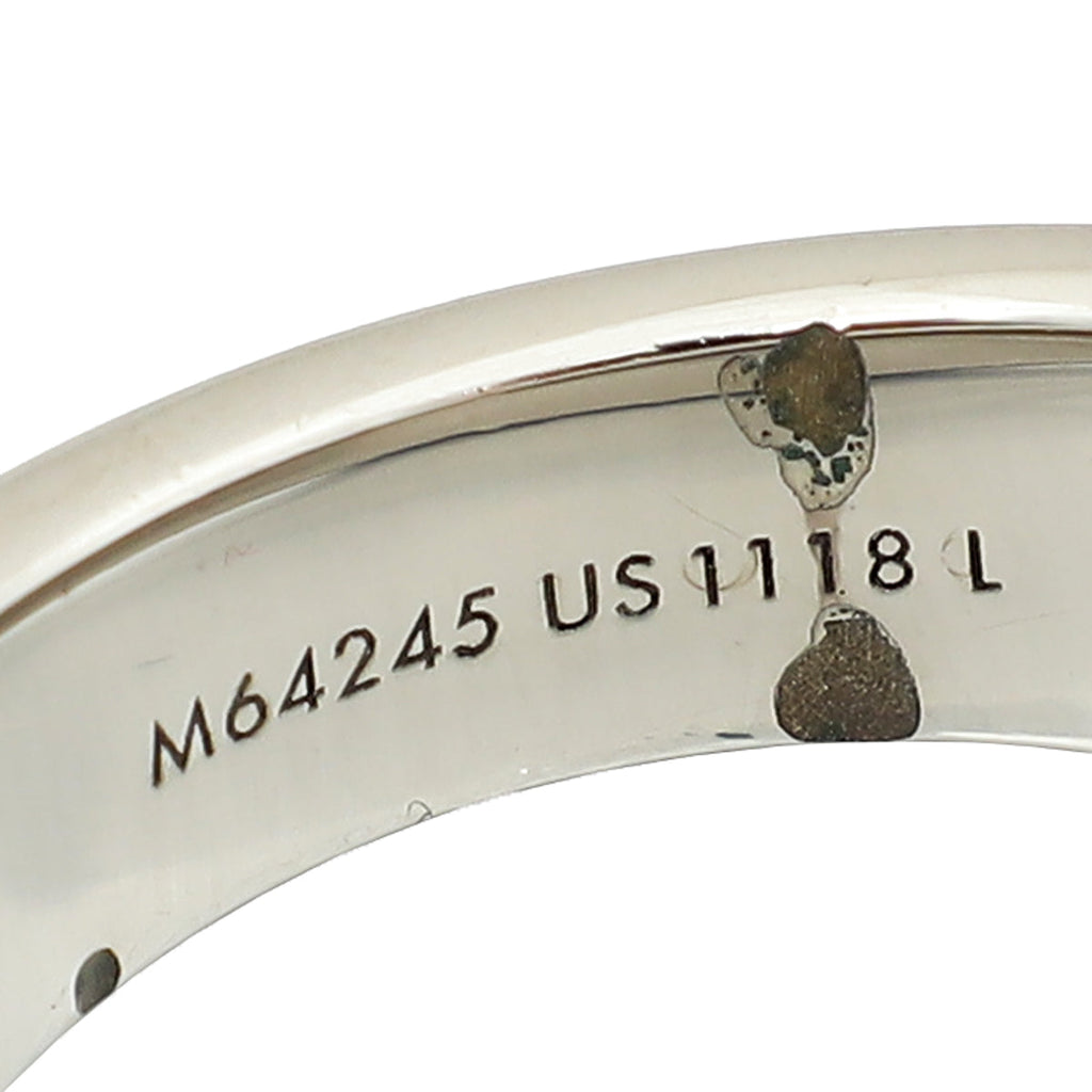 Louis Vuitton Silver Berg Large Men's Ring 64